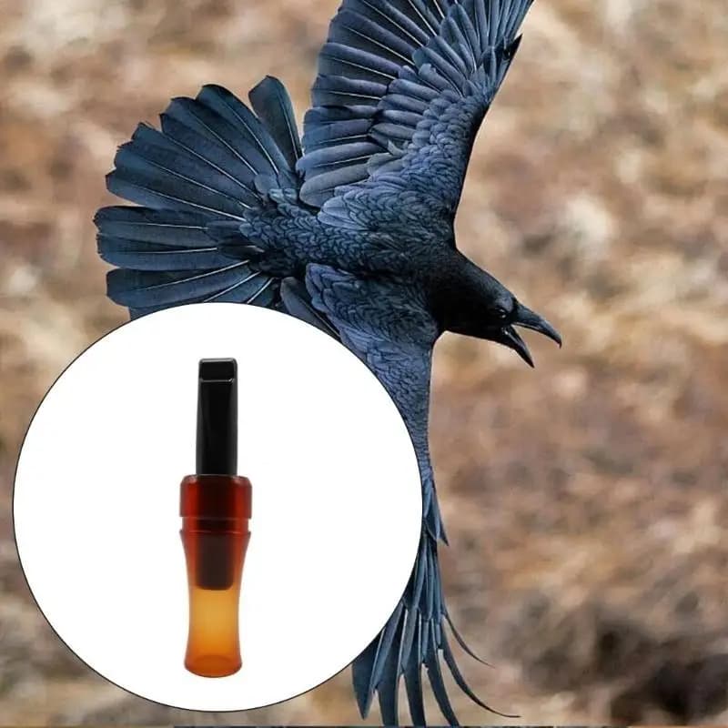 Sifflet appel corbeau chasse simulation son pour attirer corbeaux leurre décoy extérieur équipement chasseur