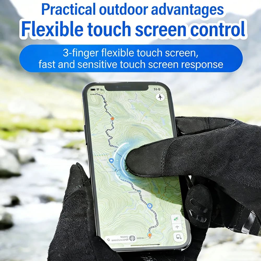 Gants tactiques anti-dérapants écran tactile protection mains pêche chasse vélo combat