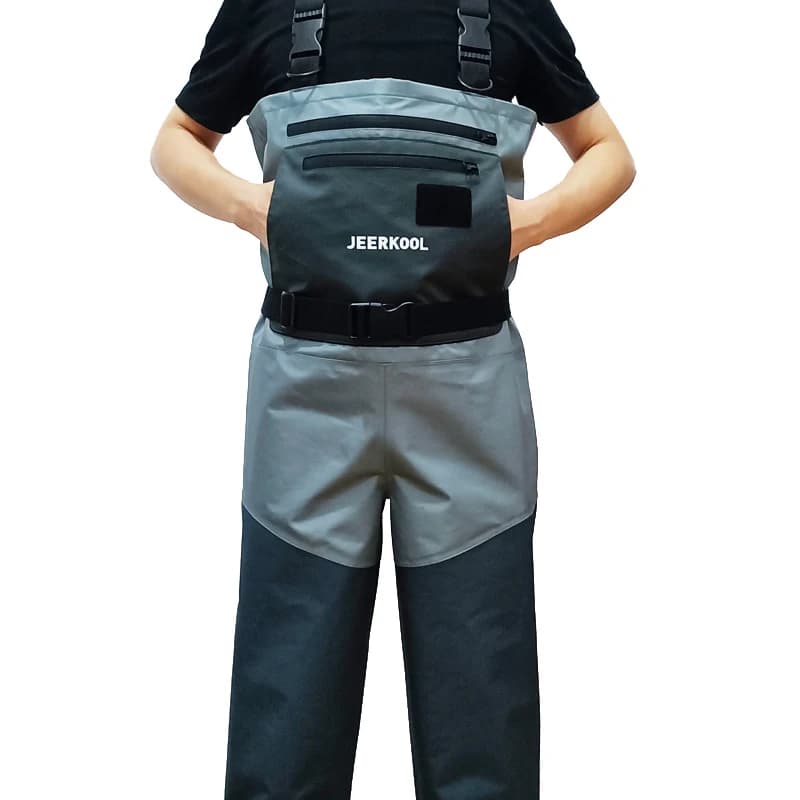 Waders de pêche étanches 3 ou 5 couches pour homme et femme, avec chaussettes néoprène et bretelles