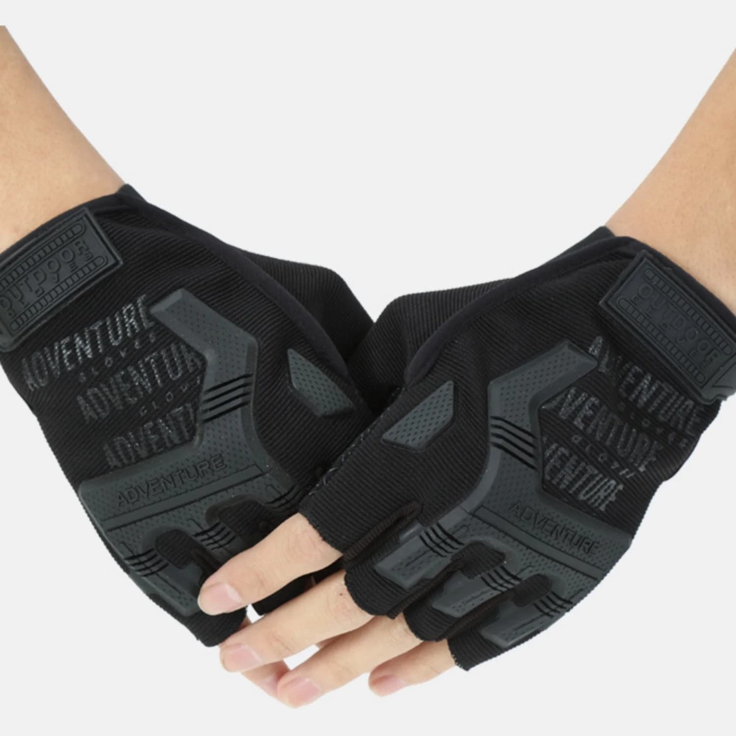 Gants tactiques demi-doigts anti-dérapants respirants vélo chasse pêche printemps été