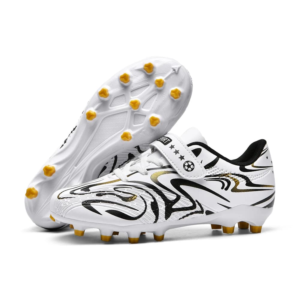 Chaussures de football junior 31-38 : Confortables et stylées pour entraînement indoor outdoor
