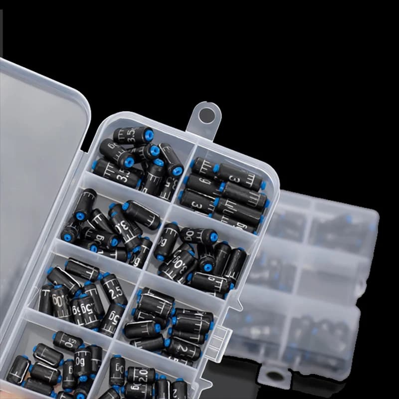 Plombs de pêche plats en plomb 1.5g à 3.5g par 50 ou 100 pièces pour montage ligne et accessoire pêche