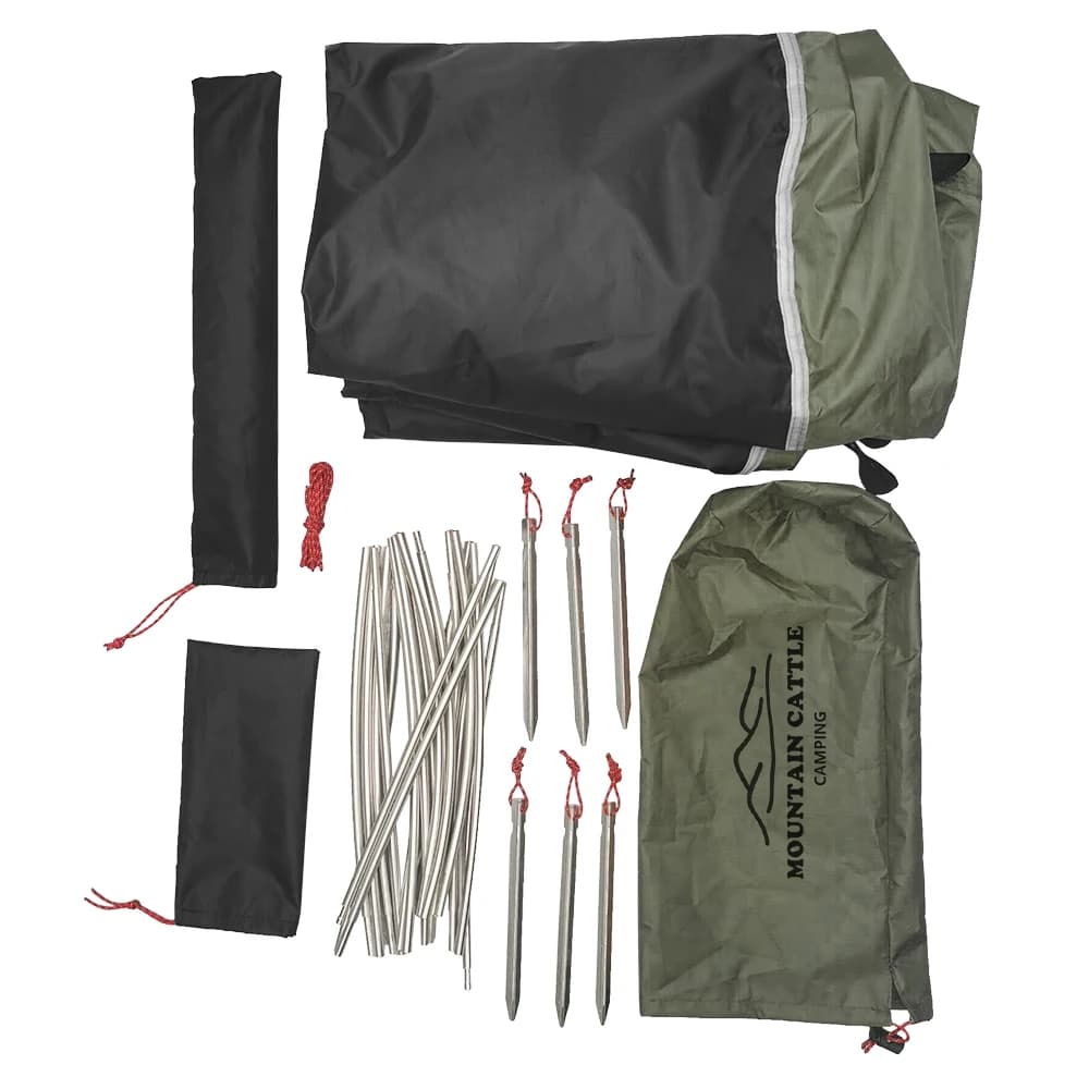 Tente tunnel 1 personne ultralégère 210D Oxford imperméable randonnée pêche camping sac à dos compacte