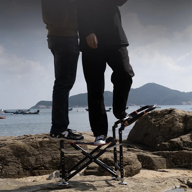 Chaise de pêche multifonction pliable complète - Siège chevalier pêcheur portable avec équipement intégré
