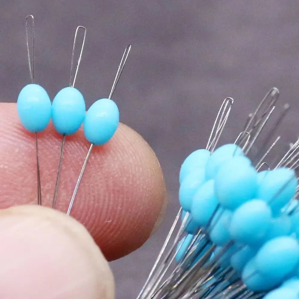 100 pièces flotteurs pêche olivier en silicone avec connecteur résistant pour ligne et stopper espace haricot