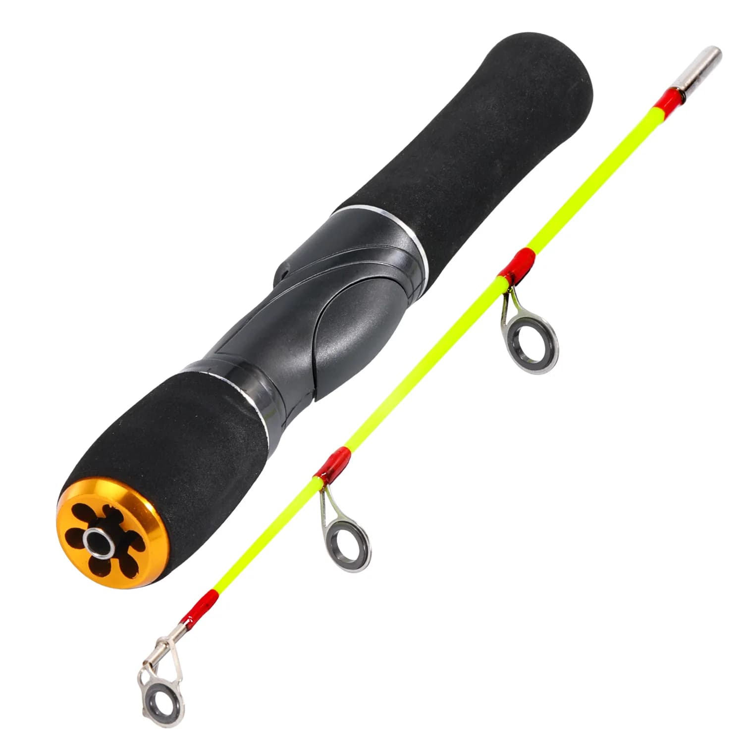 Canne glace Sougayilang ultralégère portable - Équipement pêche hivernale spinning casting
