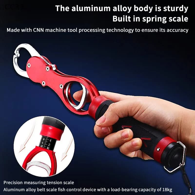 Pince à lèvres pêche CC33 aluminium alliage grip main balance intégrée accessoires matériel pêche