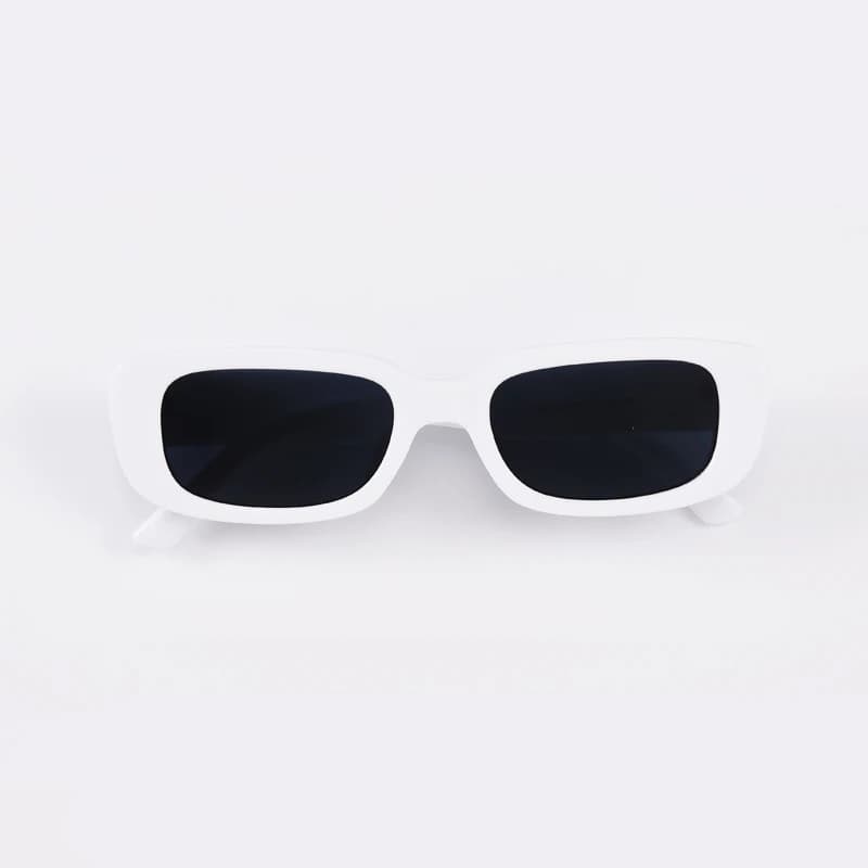 Lunettes de soleil carrées hommes rectangle petit format - Modèle rétro noir pour conduite et pêche UV400