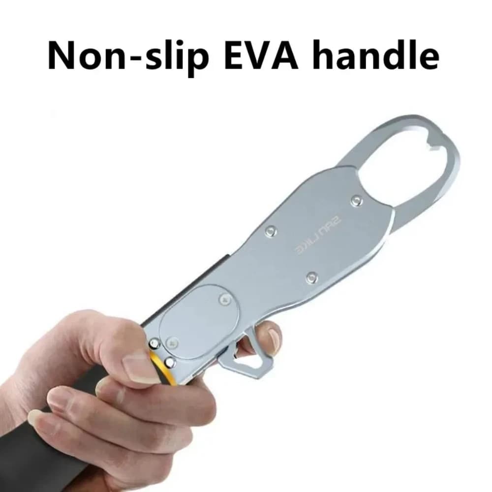 Pince à brochet rotative 360° SANLIKE avec peson digital, poignée EVA antidérapante et sécurité aimant pêche