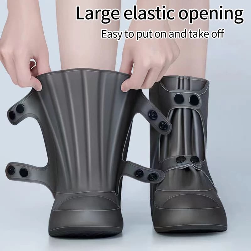 Protège-bottes pluie pliable - Housses antidérapantes PVC pour randonnée et camping étanches