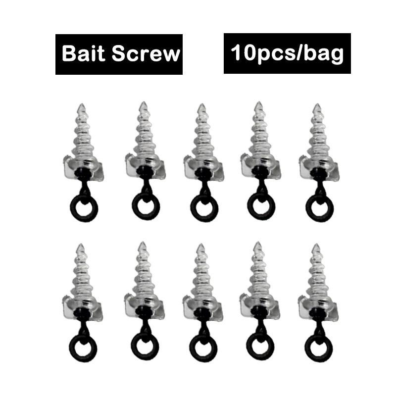 Vis double extrémité 10/20 pièces pour bouillettes pop-up et montages cheveu en pêche carpe