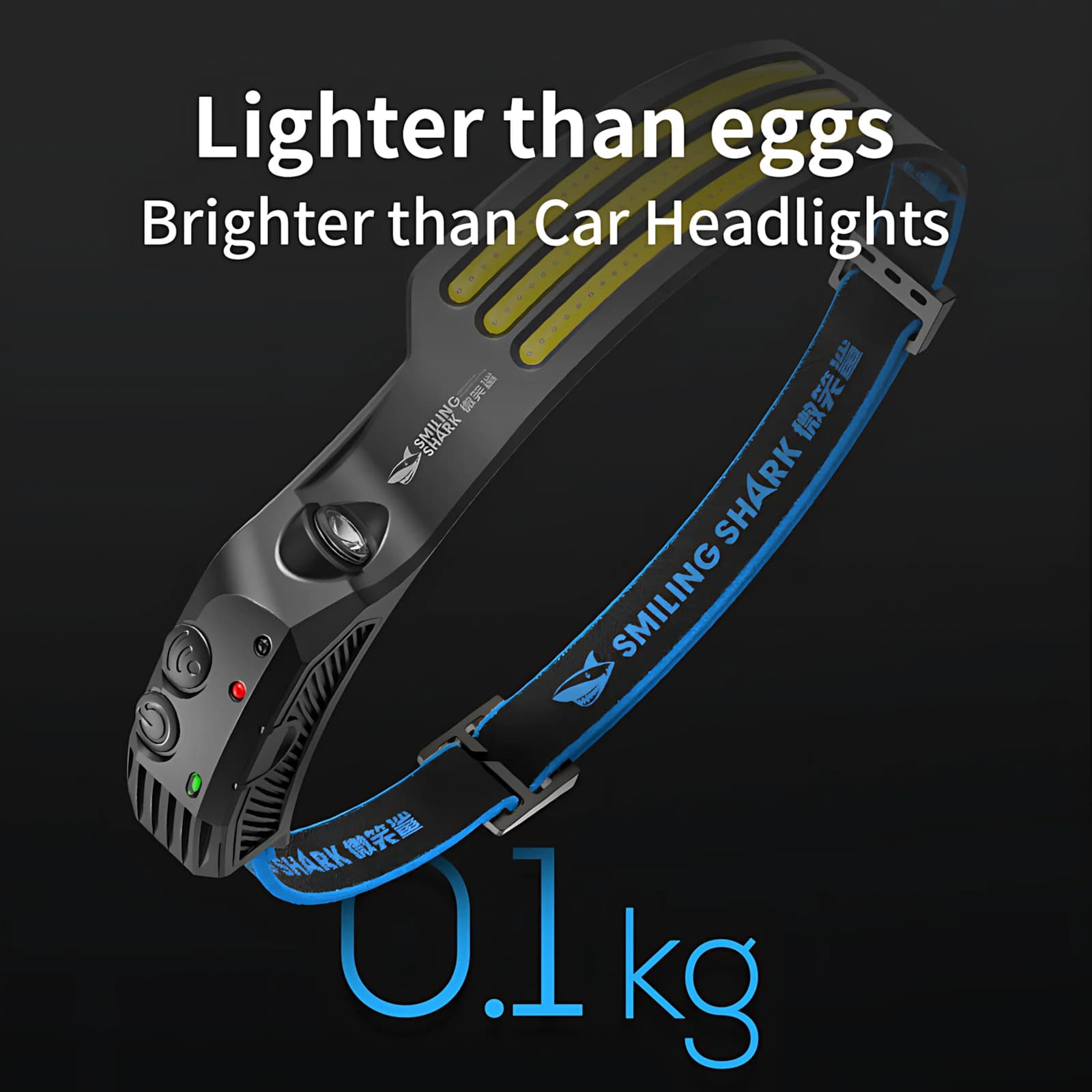 Lampe frontale COB détecteur mouvement rechargeable USB pêche nocturne camping vélo