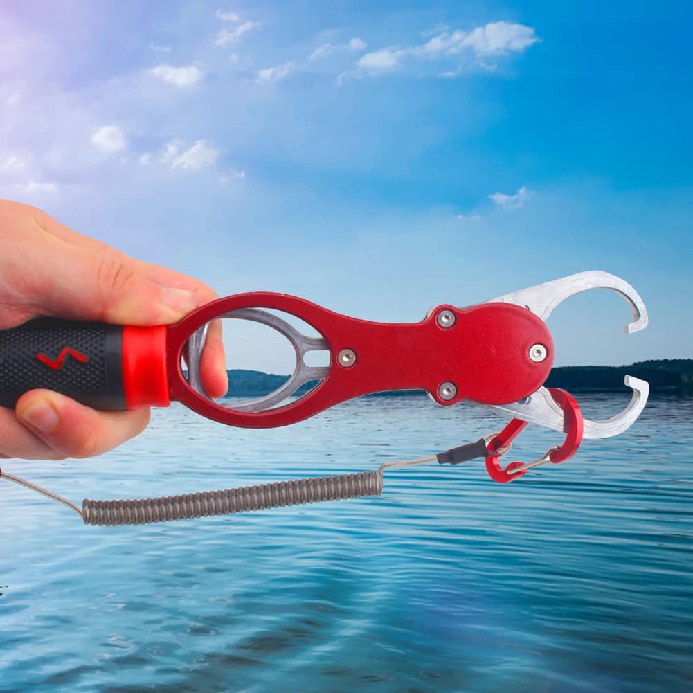 Pince à lèvres de poisson avec échelle et ligne - Outil professionnel pour pêcheurs experts