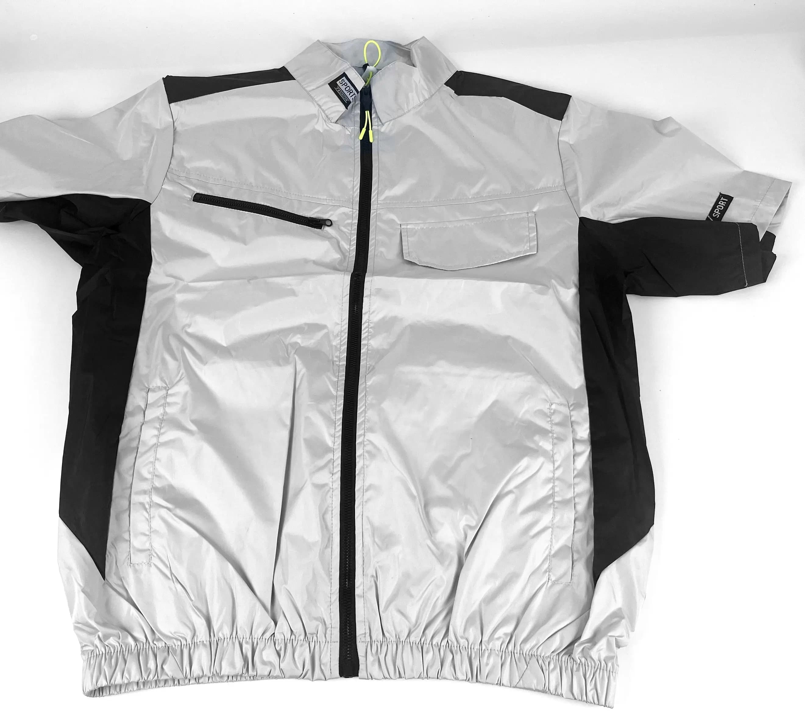 Veste ventilée rafraîchissante été pêche travail manches courtes, climatisation USB et protection anti-chaleur