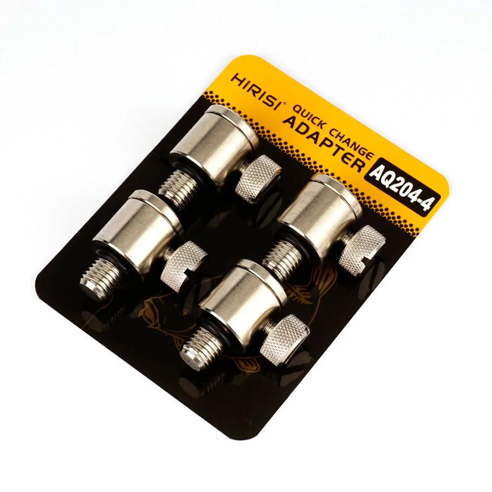 Connecteur rapide Hirisi AQ204 pour supports pêche - Accessoire alarmes et buzzer bars