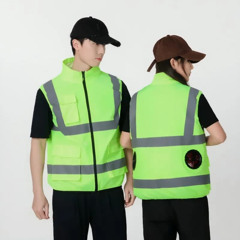 Veste de travail ventilée pour chantier anti coup de chaleur été vêtement professionnel fraîcheur