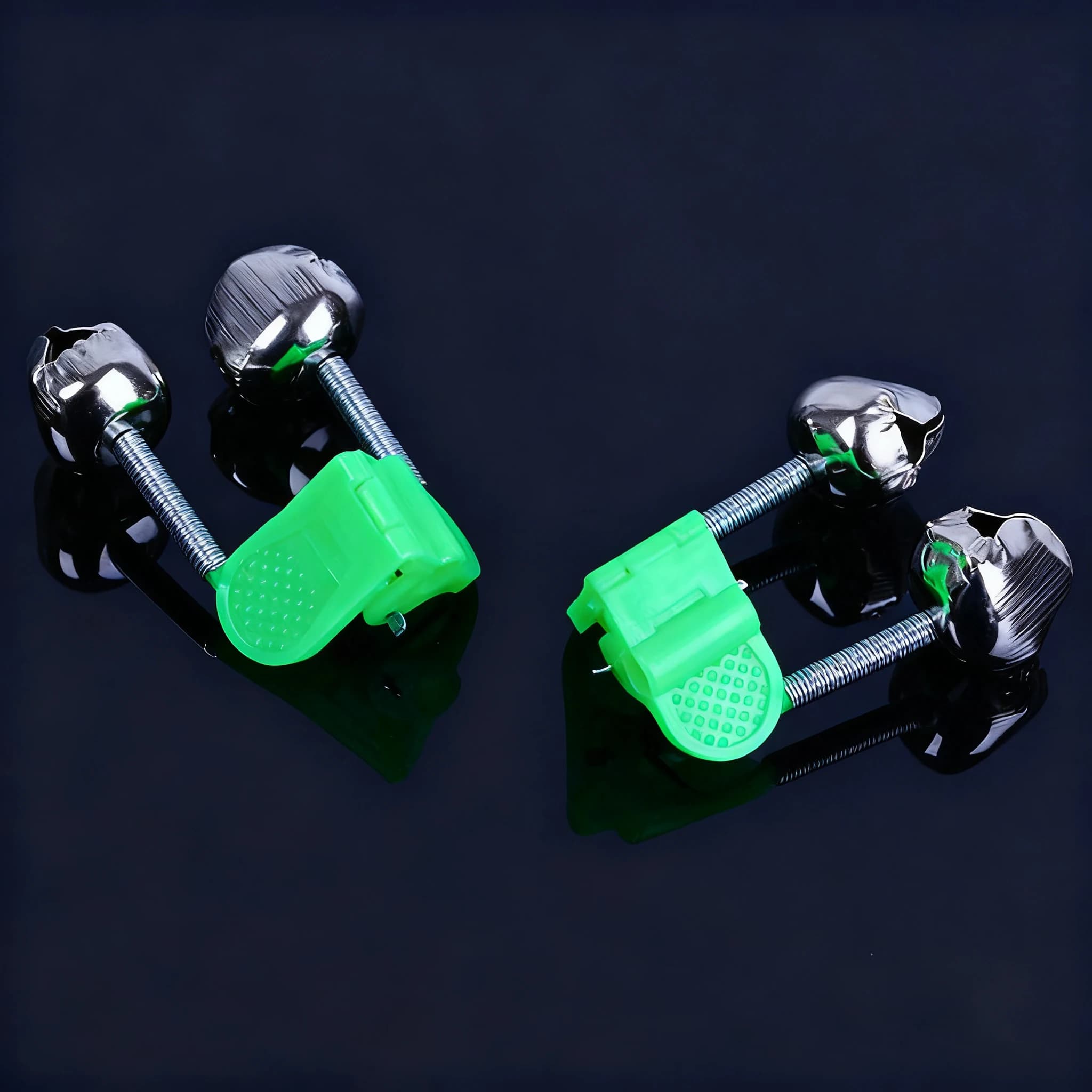 Cloches de pêche ABS vert 5/10 pièces - Alarme morsure spirale pour canne mer accessoires pêche
