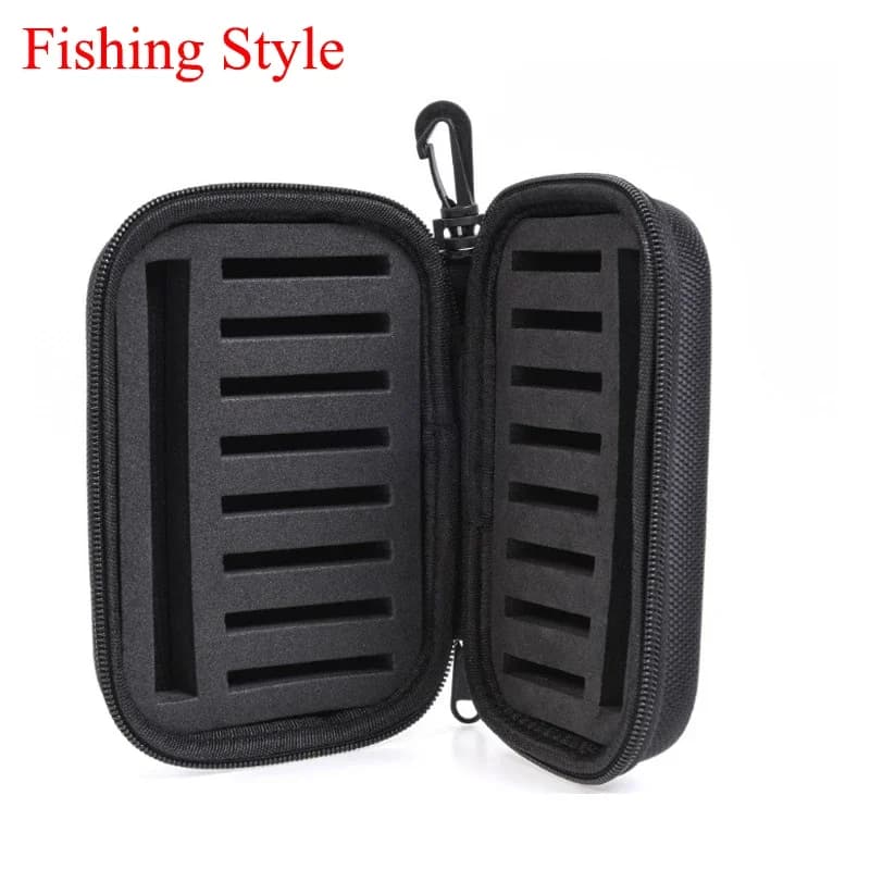 Boîte de rangement EVA professionnelle 16 compartiments pour leurres spinner cuillère pêche mouche portable