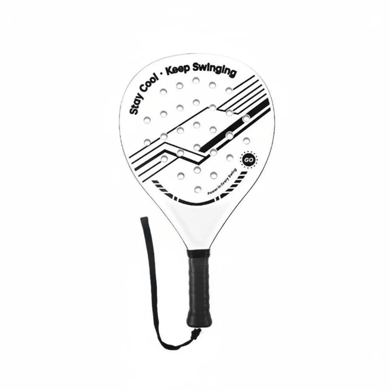 Raquette de padel ABS absorption chocs débutant set sport plage aérodynamique centre mou