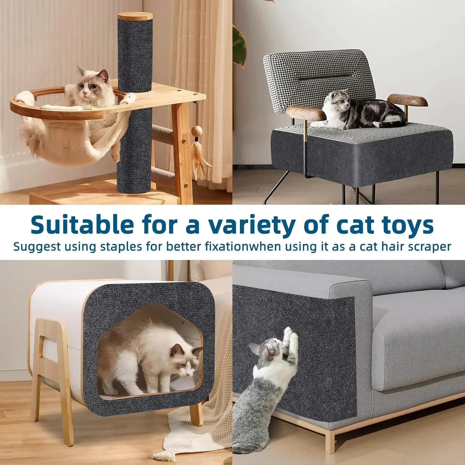 Protège-canapé 7 couleurs pour chats griffoirs amovible autocollant pour préserver meubles pêcheurs