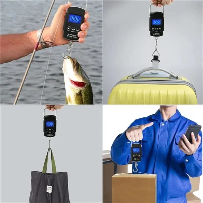 Mini balance numérique poche pêche LCD - Pèse-poisson et bagages portable Gorelax pour voyage