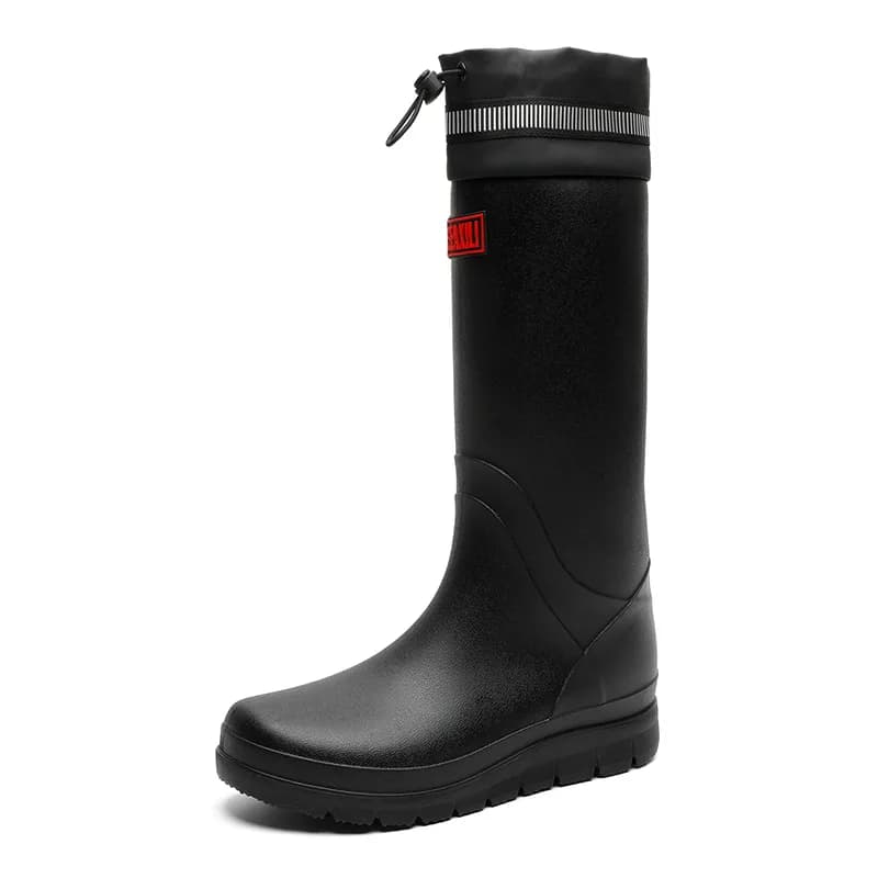 Men's High-Tube Waterproof Non-Slip Rain Boots Special for Delivery Riders Fishi