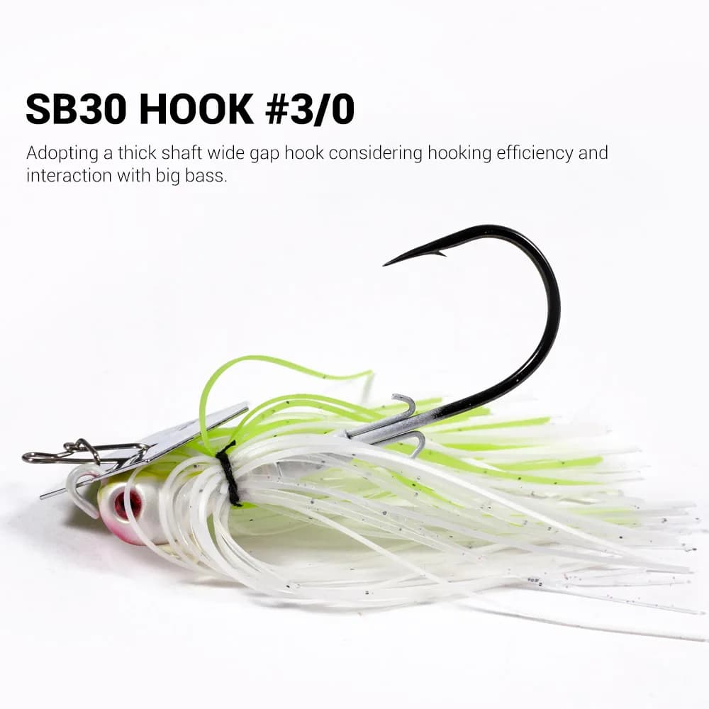 Leurre Chatterbait Noeby pour Brochet et Perche, leurre vibrant avec hameçon Stinger, 10.5g à 35g pour