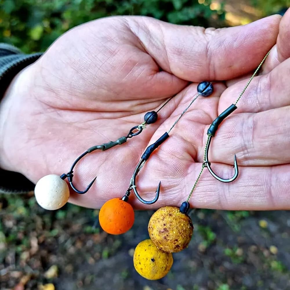 Hameçons de pêche à la carpe Hirisi en acier haute teneur en carbone, avec revêtement PTFE