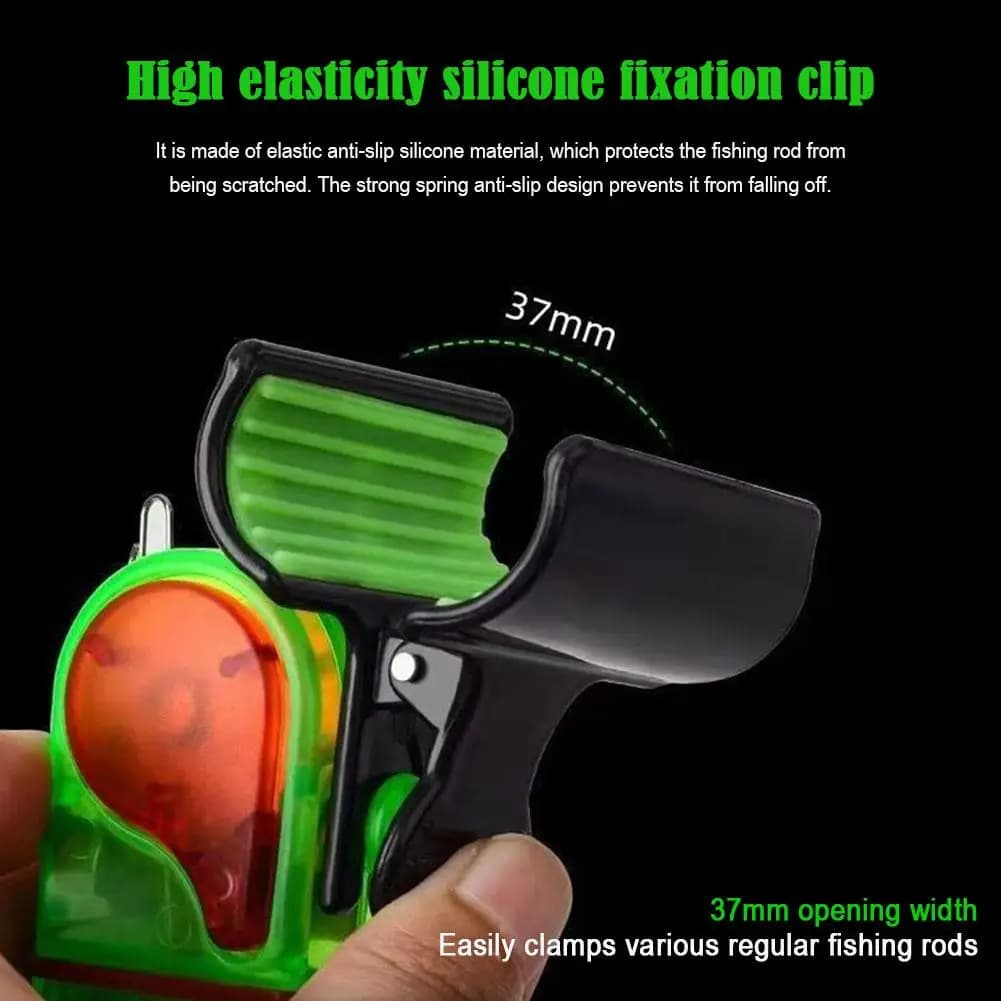 Détecteur de touche électronique LED clip sur canne avec alarme sonore et lumineuse 1/2 pièces