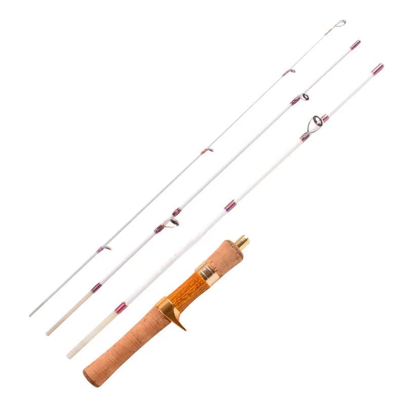 Canne voyage XUL super souple 1.4m 4 sections - Pêche truite en ruisseau fibre de verre