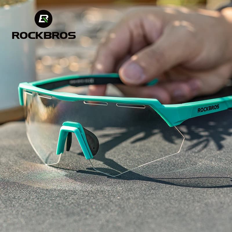 Lunettes vélo pêche ROCKBROS polarisées - 4 verres interchangeables - Monture myopie