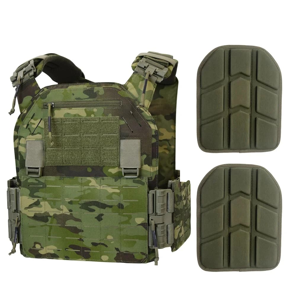 Gilet tactique modulaire 1000D avec rembourrage EVA et sangle LAVC pour la pêche et l'airsoft