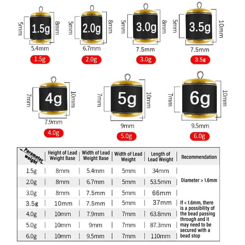 Plombs de ligne détachables 1.5g à 6g pour pêche au coup et au feeder, plombiers rapides pour montages pêche