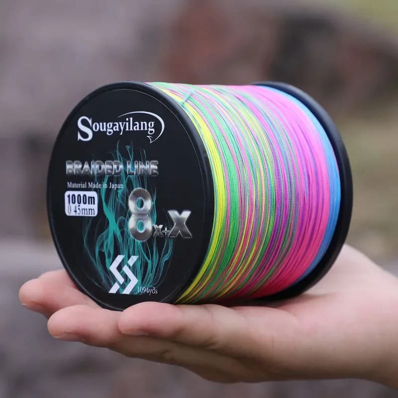 Fil de pêche Sougayilang 9 brins PE multifilament 300-1000M pour carpe et pêche technique