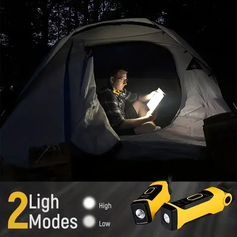 Lot 2 lampes LED rechargeables pour cou avec 2 niveaux luminosité lecture et pêche