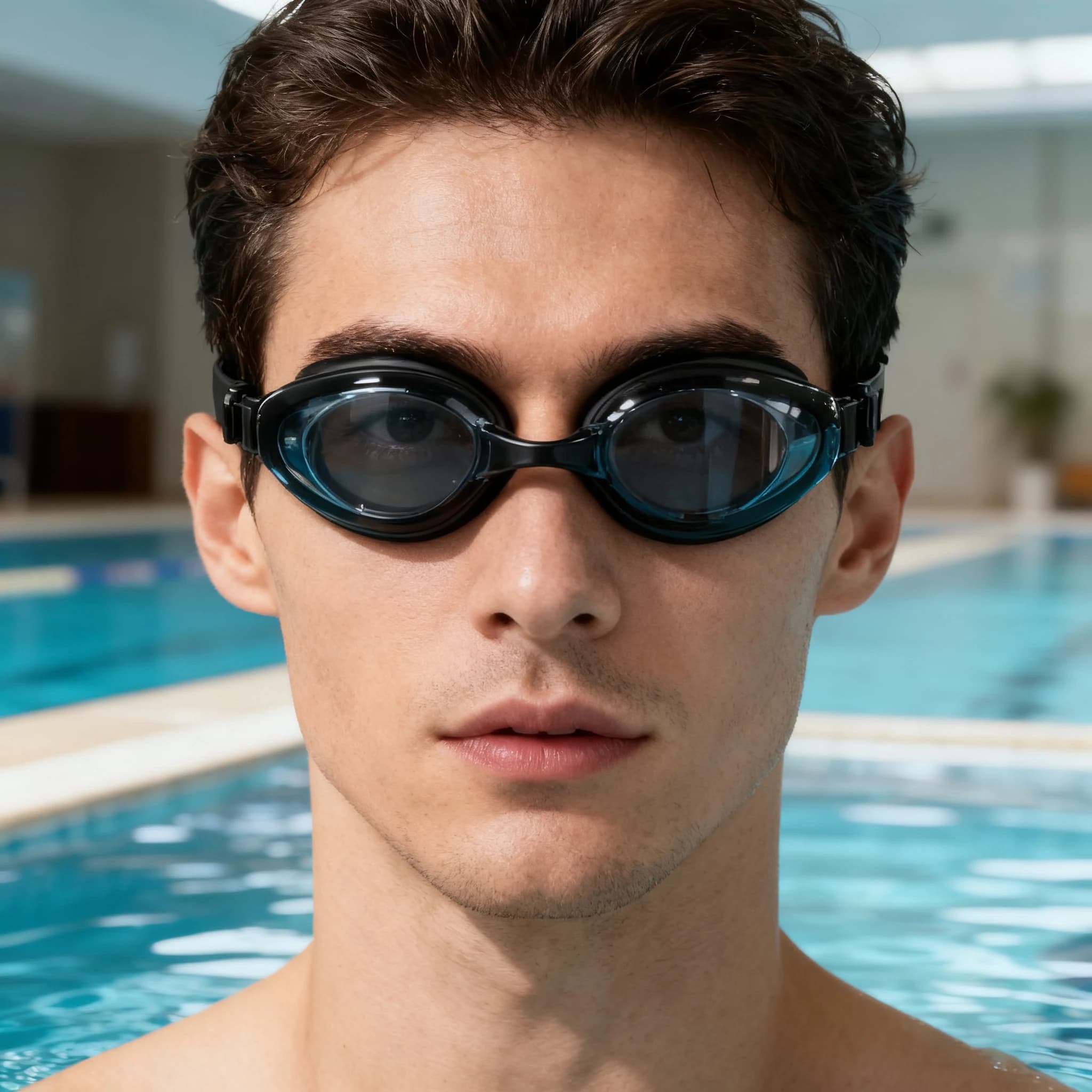 Lunettes de natation adultes vision HD étanches anti-buée unisexes stylées et confortables