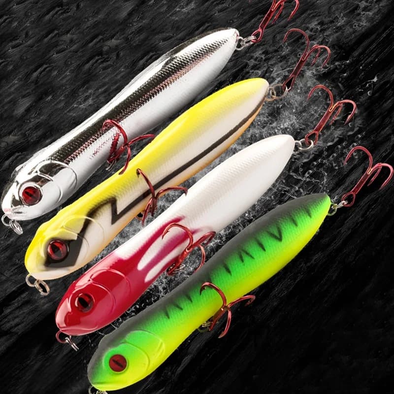 Leurres flottants pencil bait 10cm - Popper top water pour pêche en surface excitante