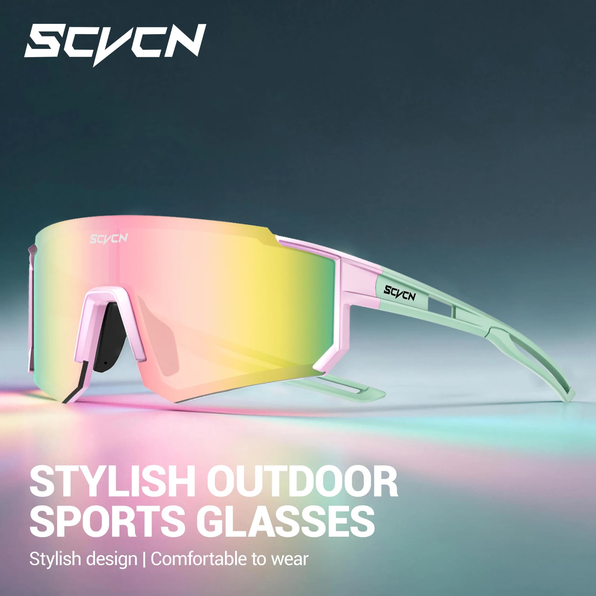 Lunettes de pêche anti-vent SCVCN - Protection UV400 pour homme et femme - Sport outdoor