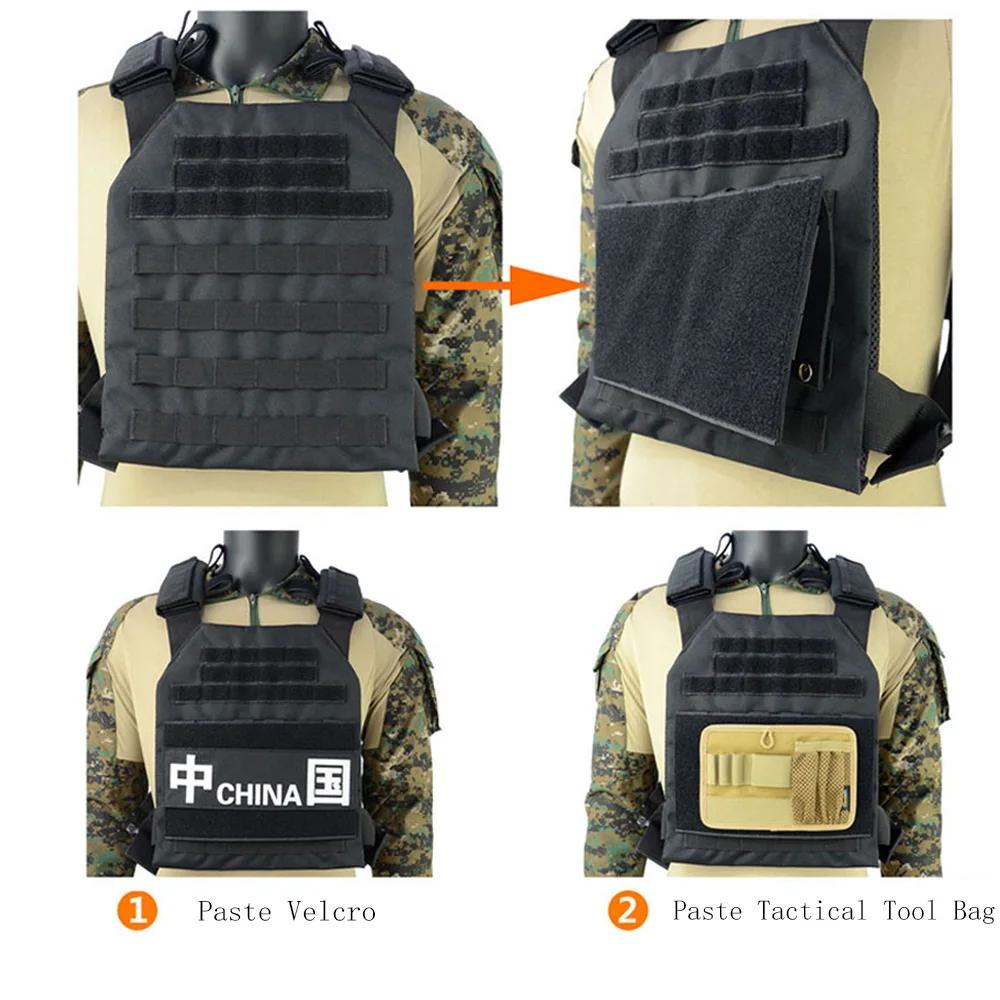 Panneau adaptateur MOLLE 1000D pour patchs pêche - Conversion Hook&Loop pour équipement tactique