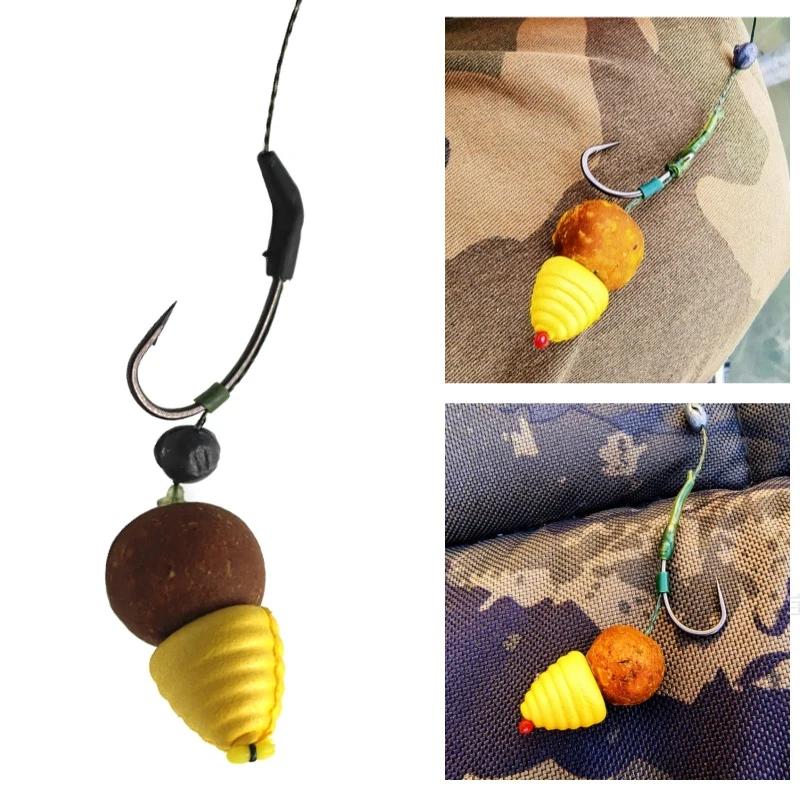 8 perles flottantes pour bouillettes carpe - accessoires flotteurs appâts pupes vers à soie pêche
