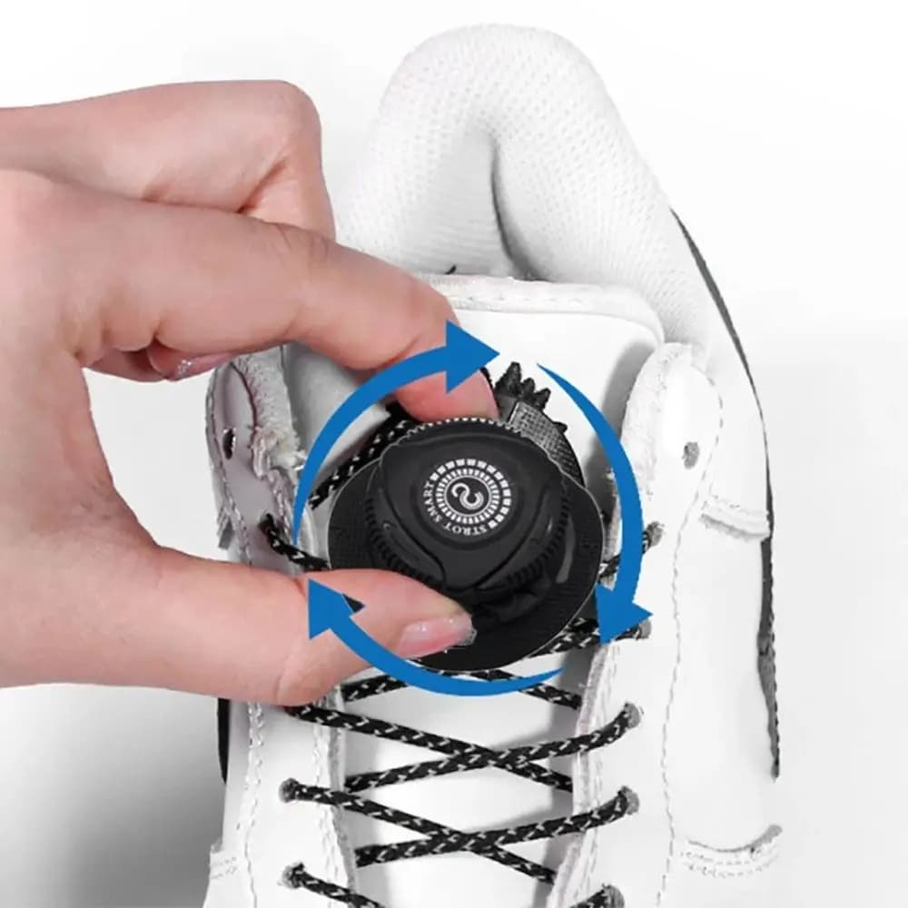 Lacets automatiques à boucle rapide sans nœud pour chaussures de pêche et randonnée