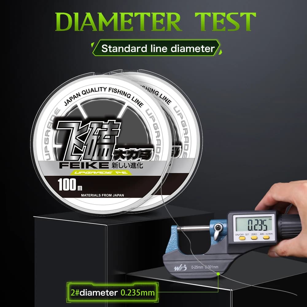 Ligne de pêche ZUKIBO nano tressée laser 100M à 1000M ultra-fine souple forte multifilament carpe