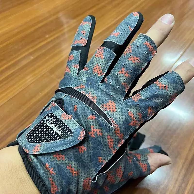 Gants Gamakatsu 3 doigts anti-dérapants - Protection solaire pêche à la mouche été