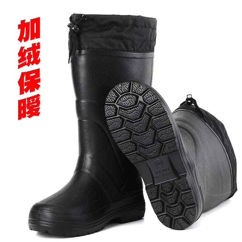 Bottes de pêche hiver homme doublure polaire imperméables légères EVA chaudes pêche en eau froide