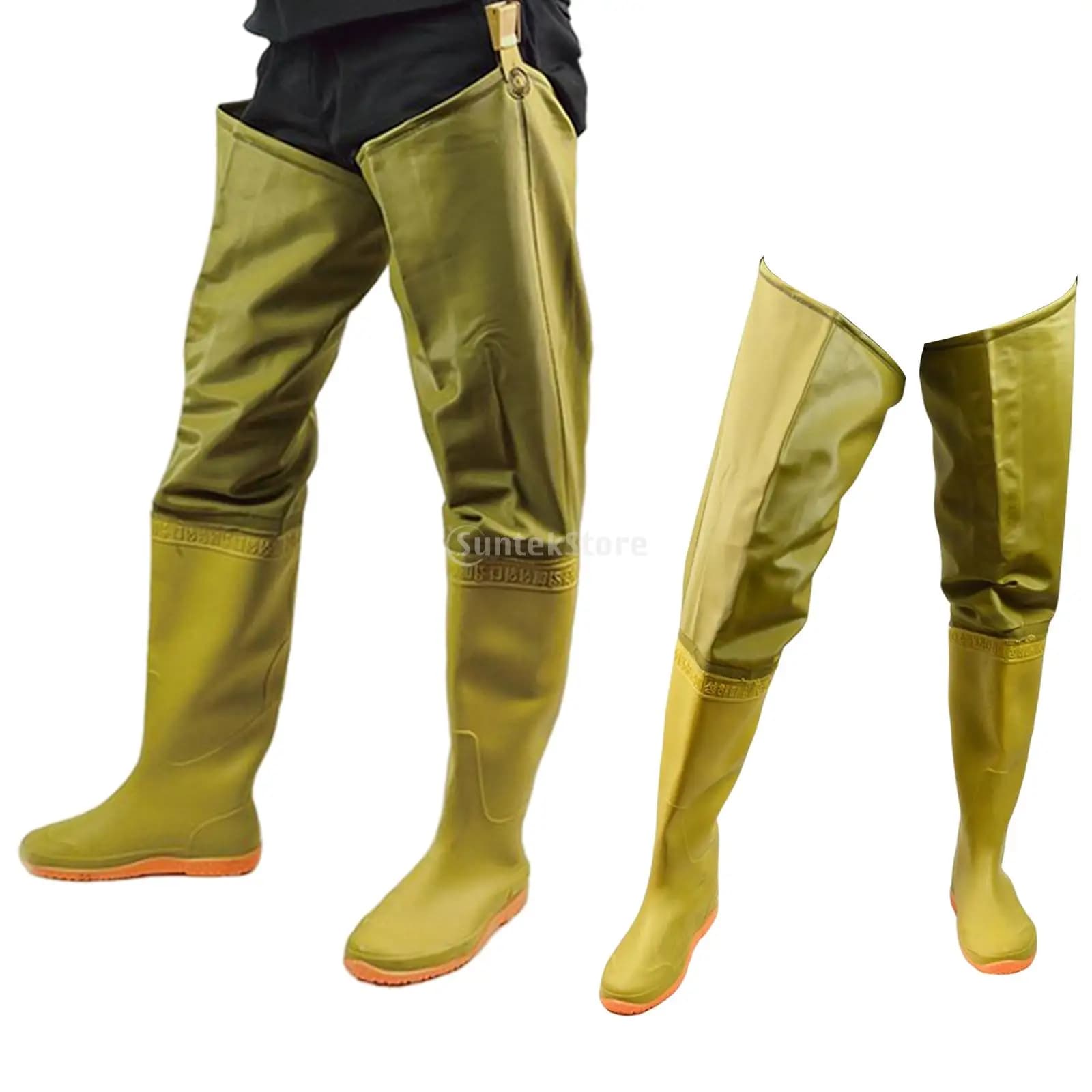Waders hanche pêche pantalon wading bottes rivière légères imperméables pantalon eau chasse jardinage