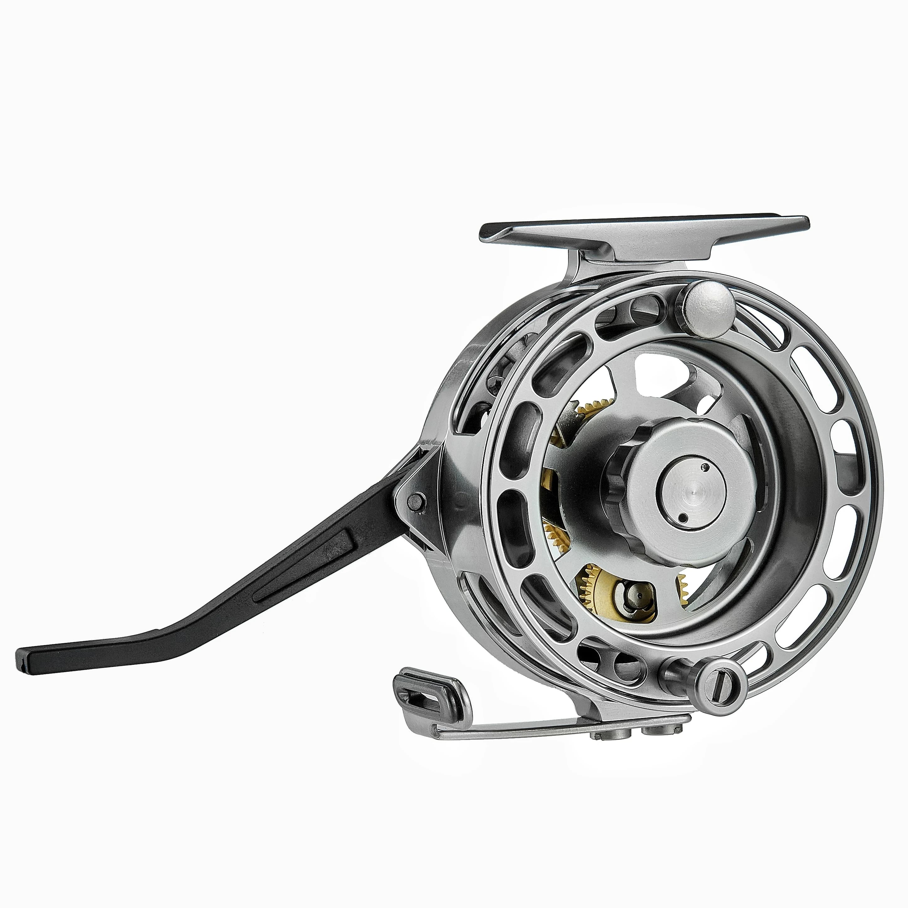 Moulinet fly fishing automatique grand arbor 75mm en aluminium CNC - Pour pêche à la nymphe en rivière
