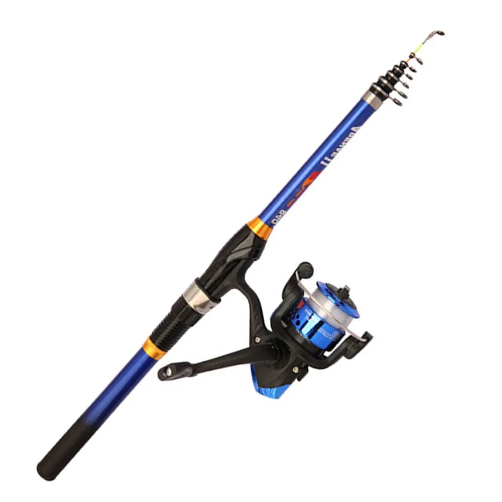 Canne télescopique carbone léger 1.5M-3M pêche nocturne extérieure accessoire voyage compact transportable