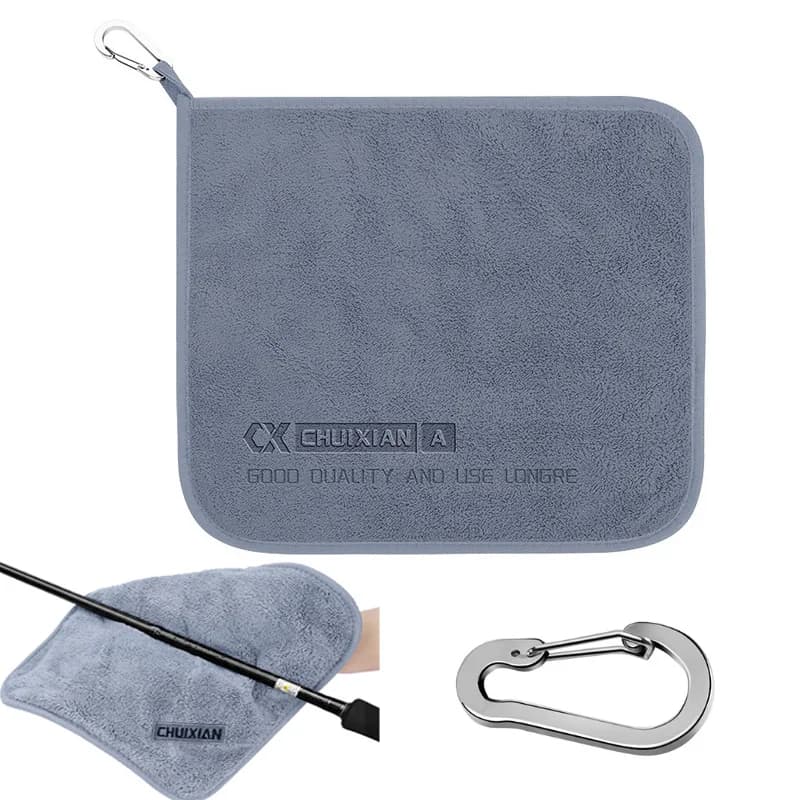 Serviette microfibre séchage rapide appâts pêche nettoyage cannes bateaux éponge absorbante pratique