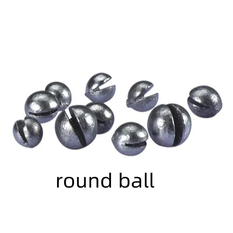 Set plombs pêche 59/106 pièces avec boîte - Plombs fendus et pendentifs ouverts pour carpe et pêche au coup