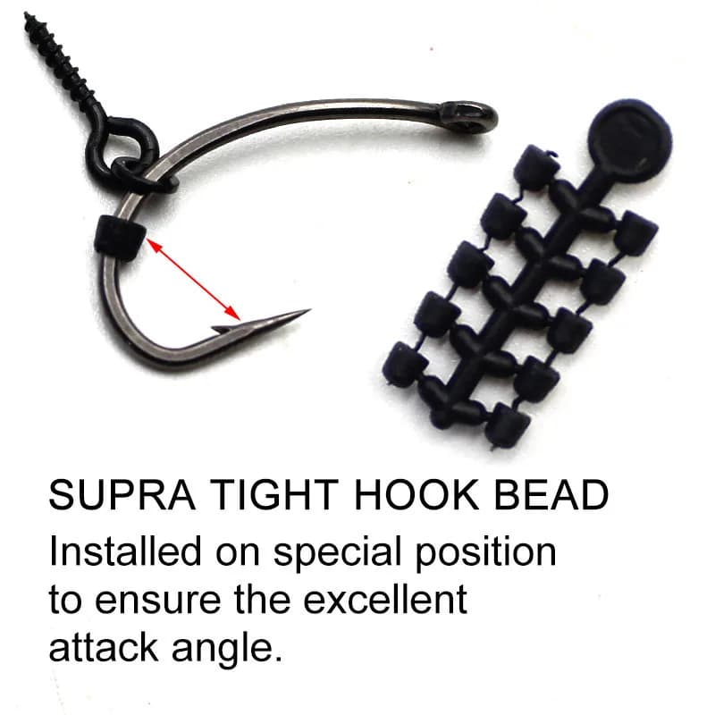 Accessoires carp fishing D-rig zig rig method feeder avec perles connecteurs et aligneurs de ligne